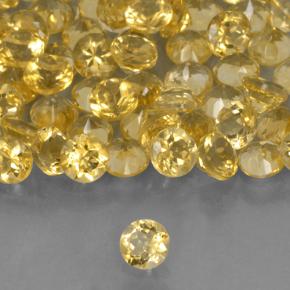 Achetez naturel 4,81ct doré citrine gems, coupe roude, en provenance brésil chez gemselect. en stock, livraison internationale!