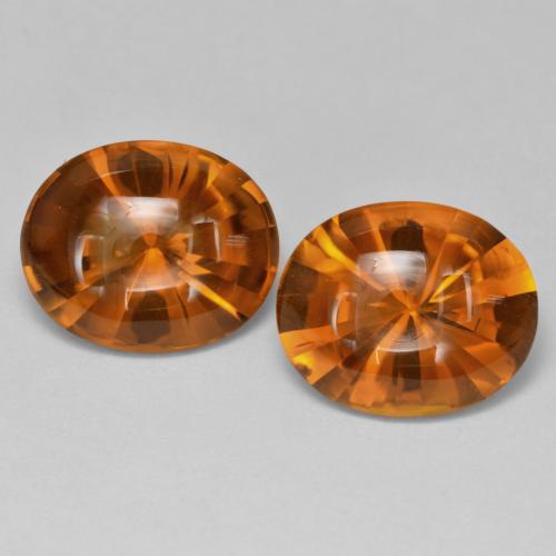 Achetez naturel 6.59ct Orange foncé Citrine gems, Coupe ovale, En provenance Brésil chez GemSelect. En stock, livraison internationale!