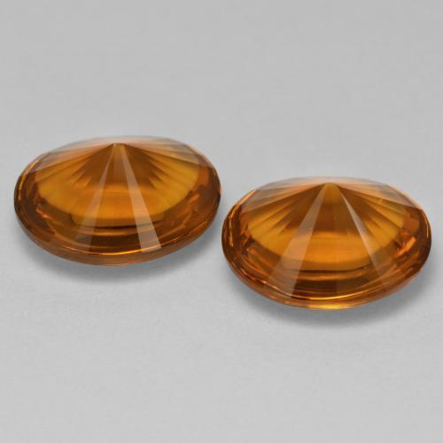 Achetez naturel 6.59ct Orange foncé Citrine gems, Coupe ovale, En provenance Brésil chez GemSelect. En stock, livraison internationale!