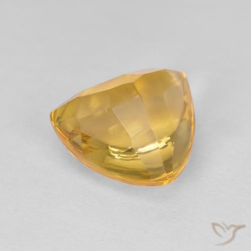 Citrine Orange Doré naturelle Trillion, 1.81 ct, Transparent