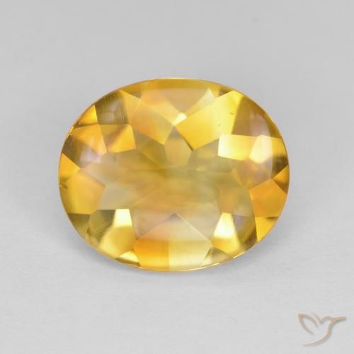 3.81ct Naturel Orange doré profond Citrine, ovale, Transparent