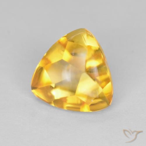Citrine Or moyen naturelle Trillion, 1.64 ct, Transparent