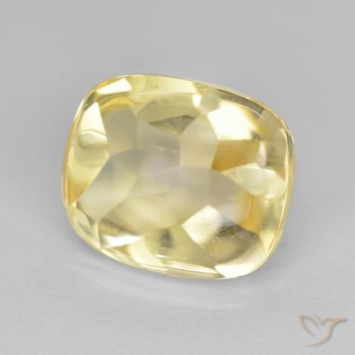 Citrine Doré naturelle Coussin, 6.69 ct, Transparent