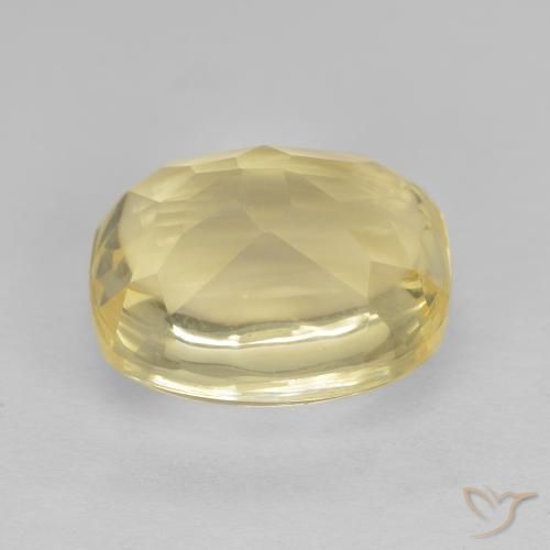 Citrine Doré naturelle Coussin, 6.69 ct, Transparent