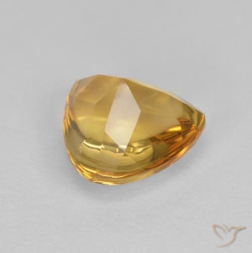 Citrine Orange doré profond naturelle Trillion, 1.70 ct, Transparent