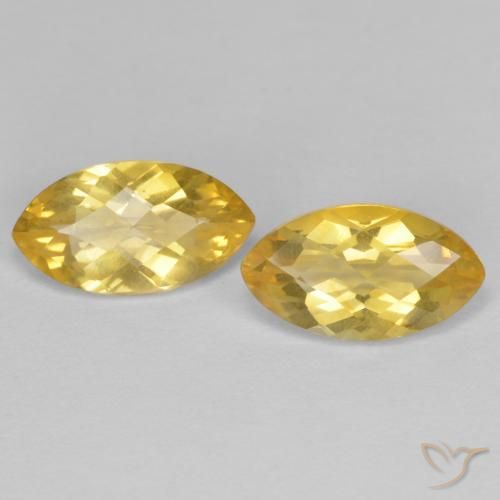 1.75ctw Naturel Doré Citrine, Marquise, VS