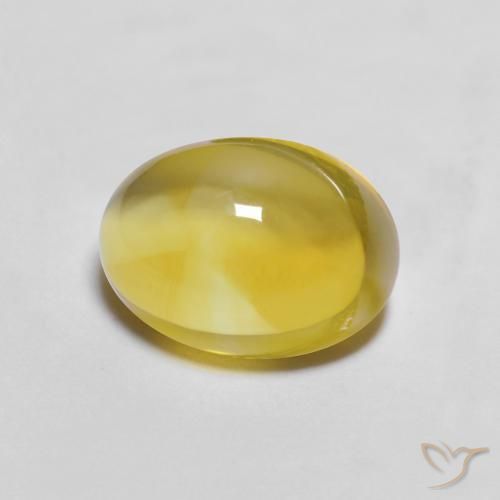 Citrine Doré jaunâtre naturelle ovale, 2.22 ct, Transparent