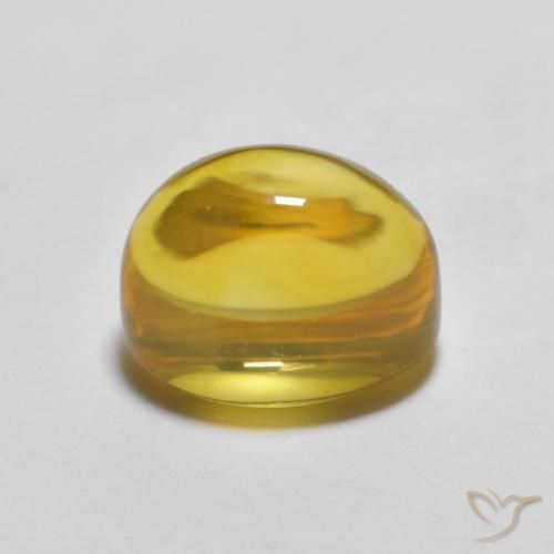 Citrine Doré jaunâtre naturelle ovale, 2.22 ct, Transparent