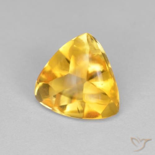 Citrine Or moyen naturelle Trillion, 1.72 ct, Transparent