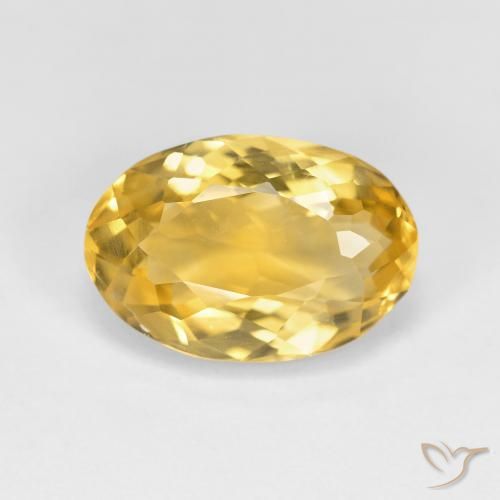 4.03ct Naturel Doré Citrine, ovale, VS