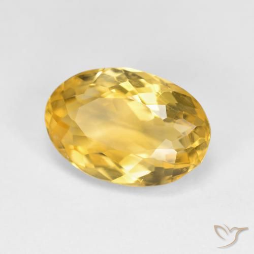 Citrine Doré naturelle ovale, 4.03 ct, VS