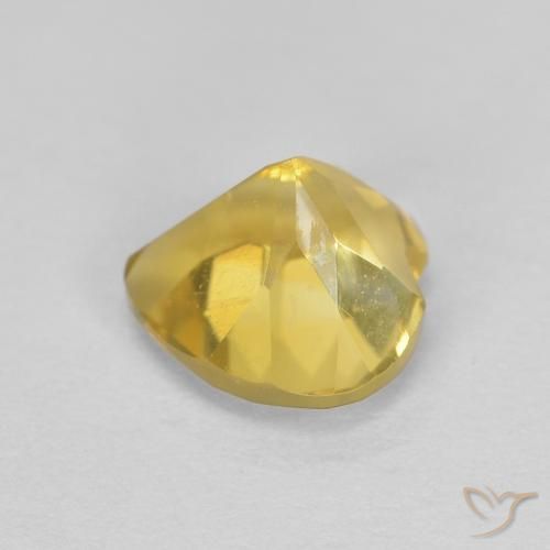 Citrine Jaune moyen naturelle Cœur, 0.79 ct, VVS-VS