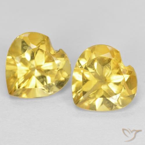 Shop natural 1.37ct Jaune moyen Citrine gems, Cœur, from Brésil at GemSelect. In stock, global shipping!