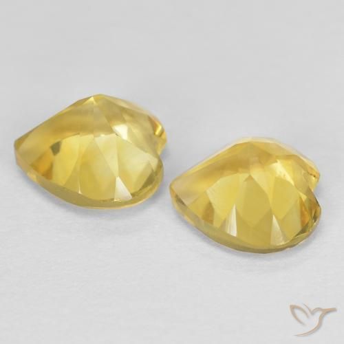 Shop natural 1.37ct Jaune moyen Citrine gems, Cœur, from Brésil at GemSelect. In stock, global shipping!
