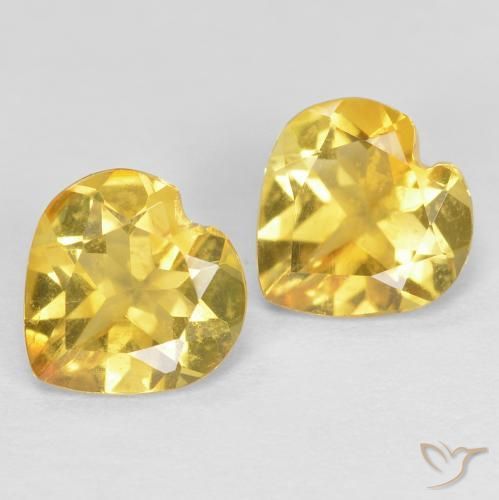 Shop natural 1.15ct Jaune moyen Citrine gems, Cœur, from Brésil at GemSelect. In stock, global shipping!