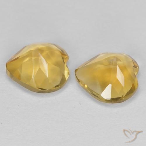 Shop natural 1.33ct Doré moyen Citrine gems, Cœur, from Brésil at GemSelect. In stock, global shipping!