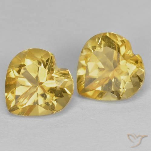 Shop natural 1.52ct Doré Citrine gems, Cœur, from Brésil at GemSelect. In stock, global shipping!