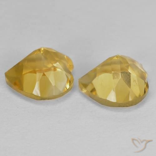 Shop natural 1.52ct Doré Citrine gems, Cœur, from Brésil at GemSelect. In stock, global shipping!