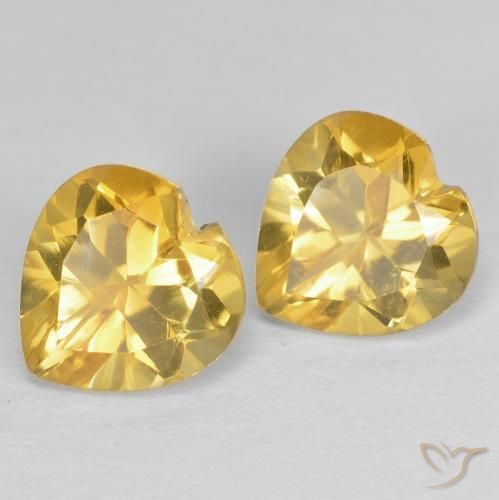 Shop natural 1.58ct Doré Citrine gems, Cœur, from Brésil at GemSelect. In stock, global shipping!