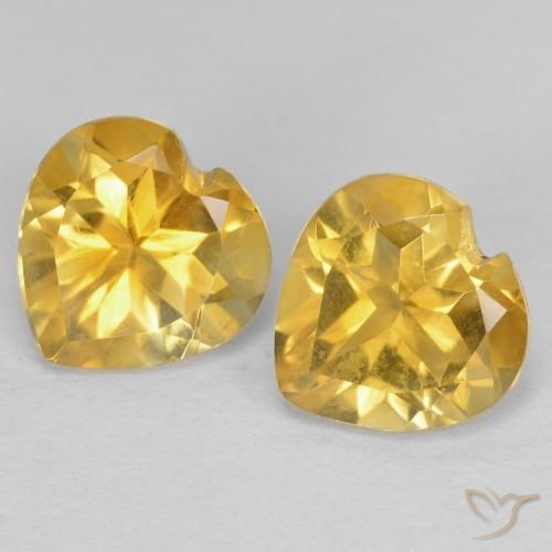 Shop natural 1.37ct Doré Citrine gems, Cœur, from Brésil at GemSelect. In stock, global shipping!