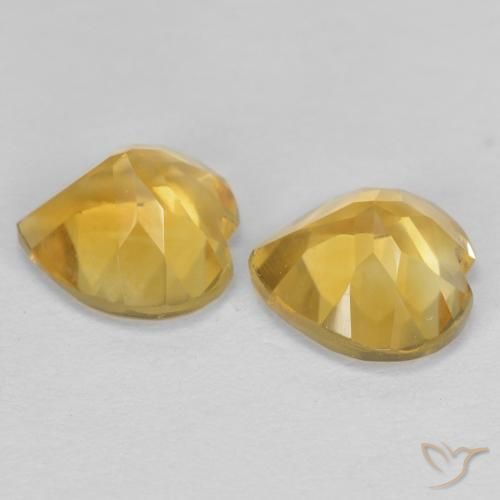 Shop natural 1.37ct Doré Citrine gems, Cœur, from Brésil at GemSelect. In stock, global shipping!