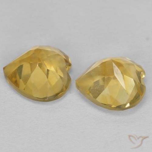 Shop natural 1.47ct Doré profond Citrine gems, Cœur, from Brésil at GemSelect. In stock, global shipping!