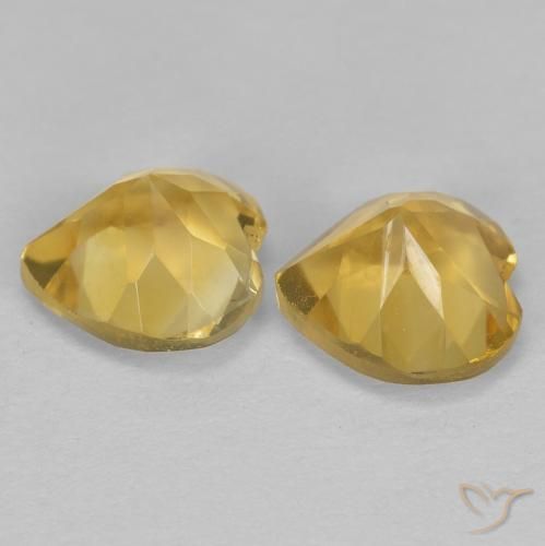 Shop natural 1.53ct Doré Citrine gems, Cœur, from Brésil at GemSelect. In stock, global shipping!
