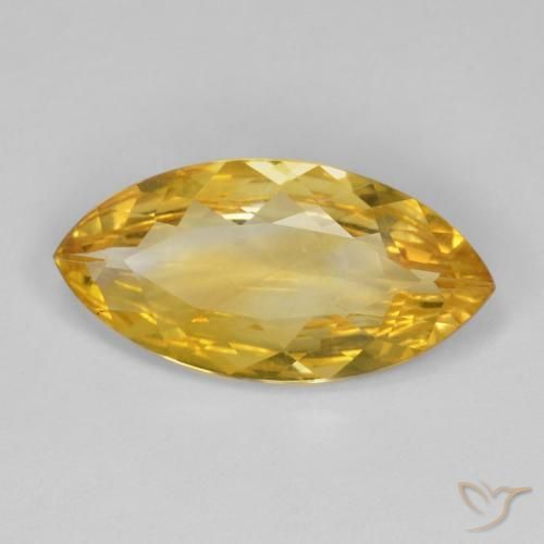 Citrine Or moyen naturelle Marquise, 5.64 ct, VVS