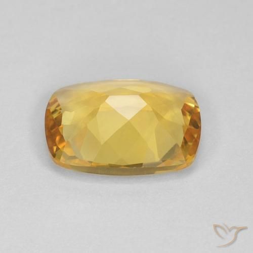 Citrine Orange Doré naturelle Coussin, 2.18 ct, VVS