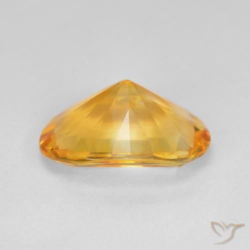 Citrine Doré moyen-foncé naturelle ovale, 4.72 ct, VVS-VS