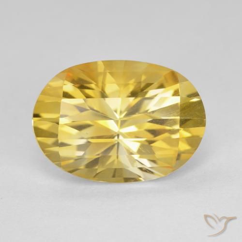 5.27ct Naturel Doré Citrine, ovale, VVS