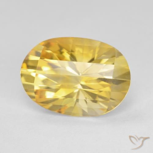 Citrine Doré naturelle ovale, 5.27 ct, VVS