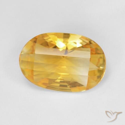 4.20ct Naturel Doré vif Citrine, ovale, VVS
