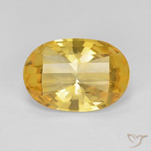 4.79ct Naturel Or moyen Citrine, ovale, VVS