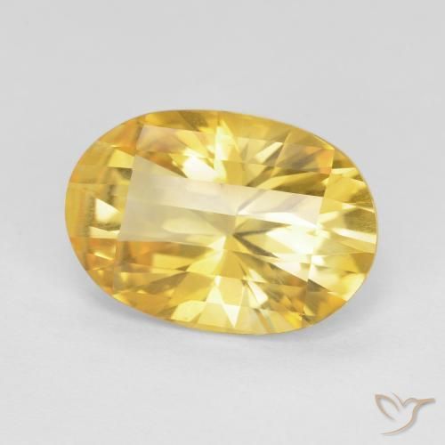 Citrine Doré vif naturelle ovale, 4.80 ct, VS