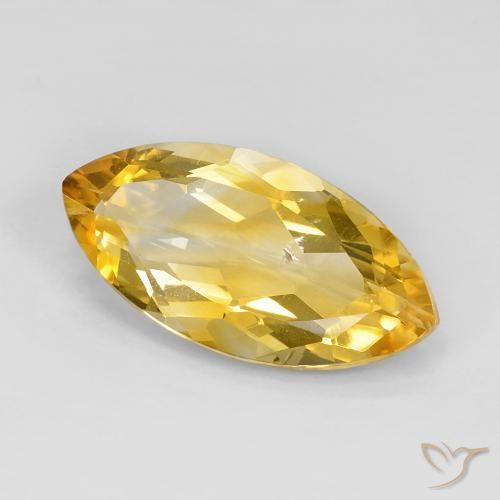 Citrine Doré naturelle Marquise, 7.28 ct, VS