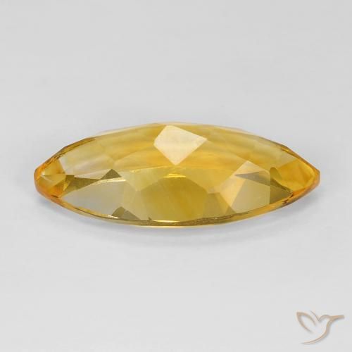Citrine Doré naturelle Marquise, 7.28 ct, VS