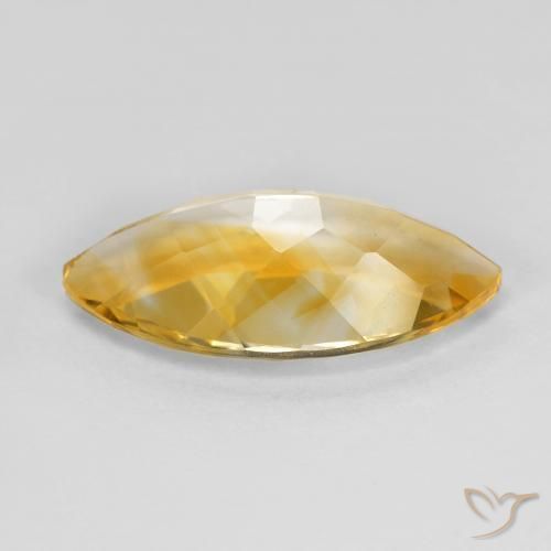 Citrine Doré moyen naturelle Marquise, 7.42 ct, VVS