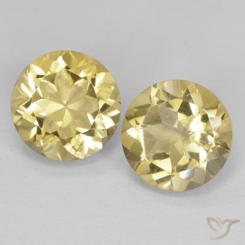 2.55ctw Naturel Doré léger Citrine, Tour, VVS-VS