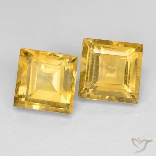 Shop natural 3.73ct Or moyen Citrine gems, Carré, from Brésil at GemSelect. In stock, global shipping!