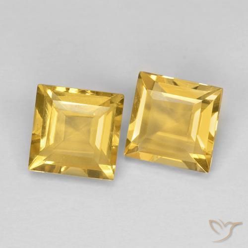 Shop natural 2.11ct Doré Citrine gems, Carré, from Brésil at GemSelect. In stock, global shipping!