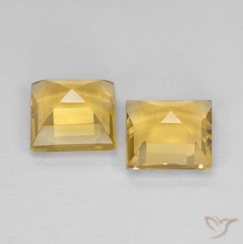 Shop natural 2.11ct Doré Citrine gems, Carré, from Brésil at GemSelect. In stock, global shipping!