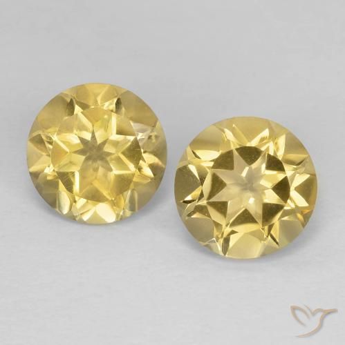 2.31ctw Naturel Jaune clair Citrine, Tour, VVS