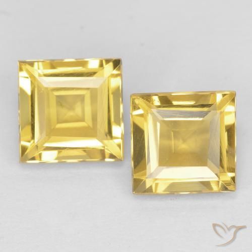 Shop natural 2.03ct Doré vif Citrine gems, Carré, from Brésil at GemSelect. In stock, global shipping!