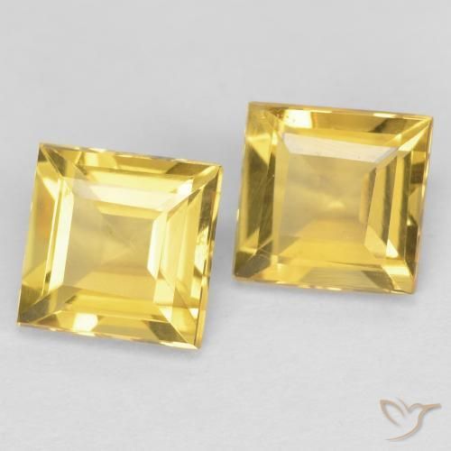 Shop natural 2.03ct Doré vif Citrine gems, Carré, from Brésil at GemSelect. In stock, global shipping!