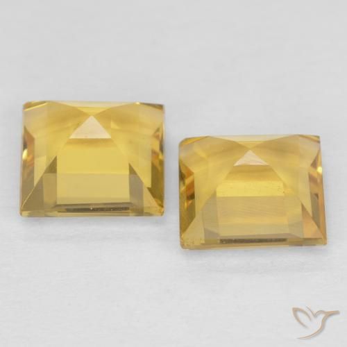 Shop natural 2.03ct Doré vif Citrine gems, Carré, from Brésil at GemSelect. In stock, global shipping!