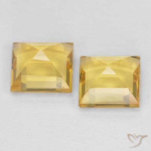 Shop natural 1.95ct Or moyen Citrine gems, Carré, from Brésil at GemSelect. In stock, global shipping!