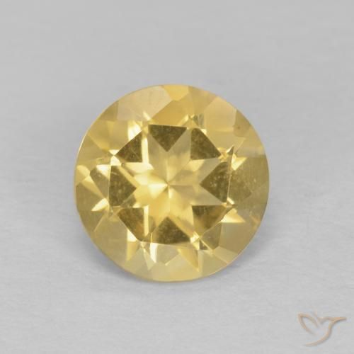 1.13ct Naturel Jaune doré léger Citrine, Tour, VVS