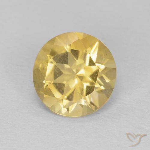 Citrine Jaune doré léger naturelle Tour, 1.13 ct, VVS
