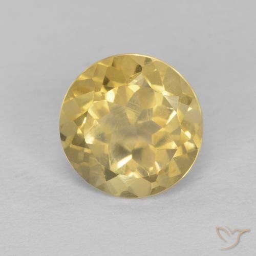 1.31ct Naturel Jaune clair Citrine, Tour, VS